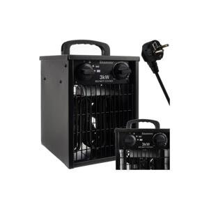 Elektromos hősugárzó, hordozható ventilátoros fűtőtest, légkeringető, hideg levegő befújó, 3000W