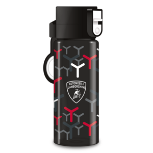 Ars Una Lamborghini BPA-mentes, biztonsági záras prémium kulacs, 475 ml, fekete