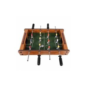 Mini asztali foci, fa futballasztal, csocsó gyerekeknek, 12 játékossal, 2 labdával, 50×31×10 cm méretben