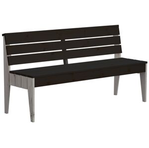 ROJAPLAST Fapad POOL 150 x 50 x 76 cm fekete / szürke
