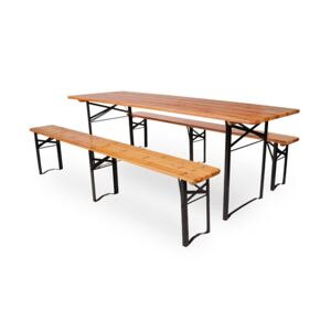 Chairy Kerti söröző szett WOODY 220 x 70 cm nagy fenyőfa