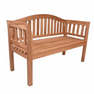 DIVERO Kerti pad 2 személyes teak fa tömör fa