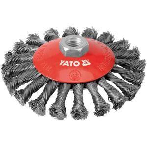 YATO Oldalsó drótkefe M14 x 125 mm INOX