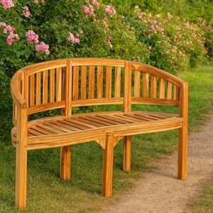 Teakfa kerti pad 2 személyes 120 cm