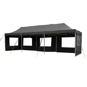 GARTHEN Kerti pavilon PROFI 3 x 9 m fekete