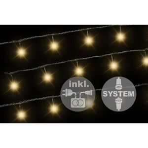 NEXOS diLED Fényfüzér 40 LED Meleg fehér + csatlakozás