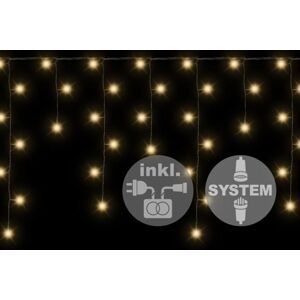 NEXOS diLED Fényeső 80 LED Meleg fehér + csatlakozás
