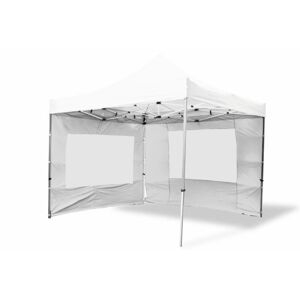 GARTHEN Kerti pavilon PROFI 3 x 3 m fehér + 4 oldalfal