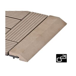 G21 szegélyléc az indiai teak WPC burkolócsempéhez 30x75 cm, egyenes
