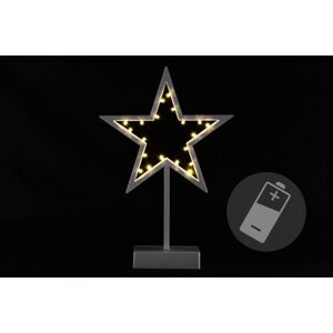 NEXOS Csillag karácsonyi állványon 38 cm 20 LED