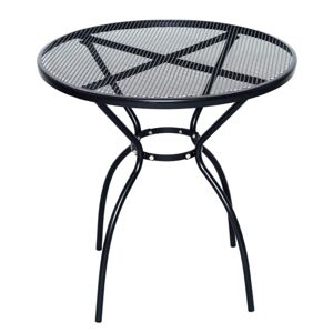 ROJAPLAST Kerti asztal fémből ZWMT-06 72 cm fekete