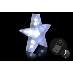 NEXOS Karácsonyi dísz világító csillag 20 LED 35 cm