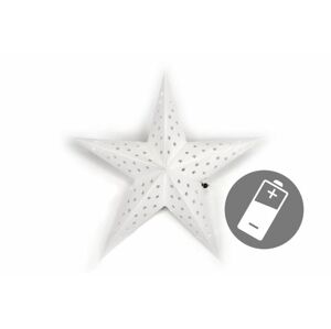 Karácsonyi csillag időzítővel 60 cm 10LED fehér