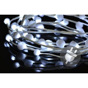NEXOS Karácsonyi LED világítás vatta gömbök 48 LED hideg