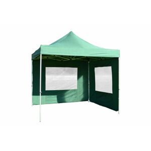 GARTHEN Kerti pavilon PROFI 3 x 3 m zöld + 2 oldalfal