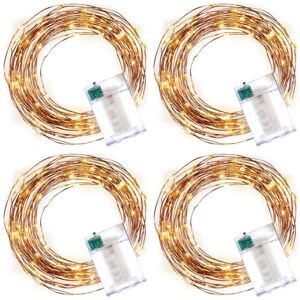 NEXOS Fényfüzér 4x 20 miniLED Meleg fehér