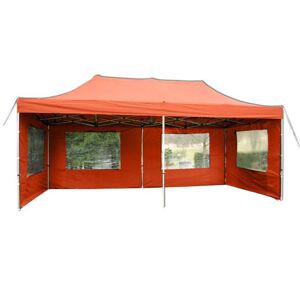Összecsukható kerti sátor PROFI 3 x 6 m - terrakotta