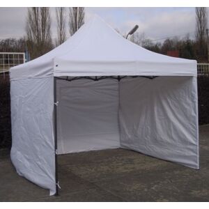 Tradgard Kerti pavilon DELUXE 3 x 3 m fehér + oldalfalak
