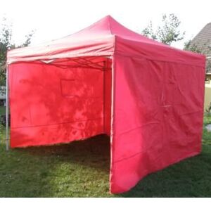 Tradgard Kerti pavilon DELUXE 3 x 3 m piros + oldalfalak