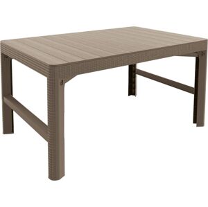 Allibert Kerti asztal polyrattan LYON Cappuccino