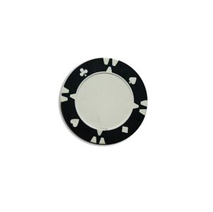 Darabos zseton design Flop fekete - 1 db