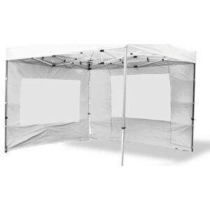 Két oldalfal PROFI kerti sátorhoz 3 x 3 m - fehér
