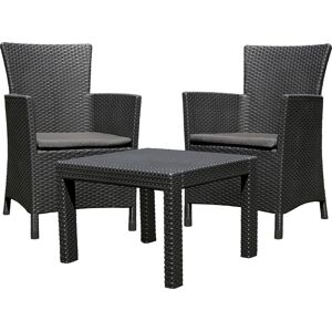 Allibert Kerti rattan bútor szett ROSARIO BALCONY Antracit