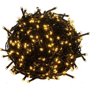VOLTRONIC® Fényfüzér 5 m 50 LED Meleg fehér zöld kábel