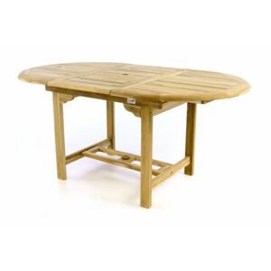 DIVERO Kerti asztal 120/170cm tíkfa