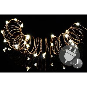 GARTHEN Karácsonyi fénylánc MINI 50 LED időzítővel meleg f.