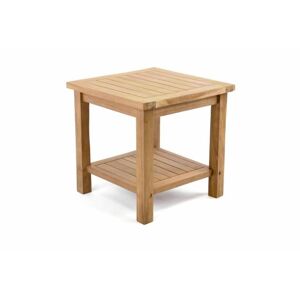 Kerti asztal DIVERO 50 cm - teak fa