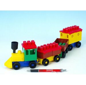 Teddies Építőkészlet LORI 6 + 3 vagon műanyag