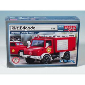 Teddies Építőkészlet  Monti 16 Fire Brigade Mercedes Unimog