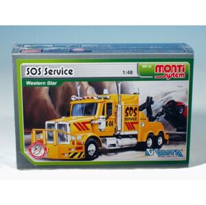 Építőkészlet Monti 42 SOS Service Western star 1:48