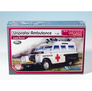 Építőkészlet Monti 35 Unprofor Ambulance Land Rover 1:35