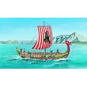 Viking hajó modell DRAKKAR 1:60 20,8x30,3 cm