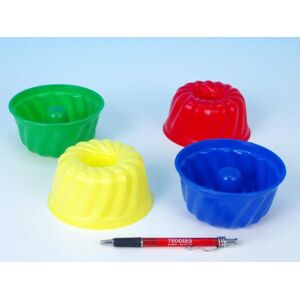 Teddies Homokozó játék formák kerek műanyag 12x7cm 4 szín