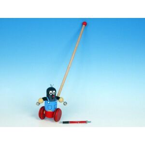 Teddies Tolójáték vakond fa 55cm kerekeken bottal