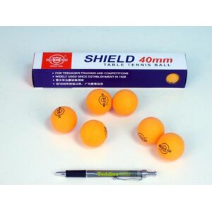 Labdák asztali teniszhez SHIELD 4 cm narancssárga 6 db
