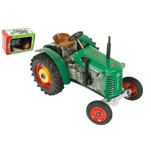 Traktor Zetor 25A zöld kulcsos fém 15cm 1:25 Kovap dobozban