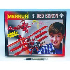 Teddies Építőkészlet MERKUR Red Baron 40 model 680 db