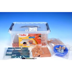 Teddies Építőkészlet Teifoc School Set műanyag dobozban