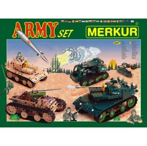 Teddies Építőkészlet MERKUR Army Set 657 db 2 réteg