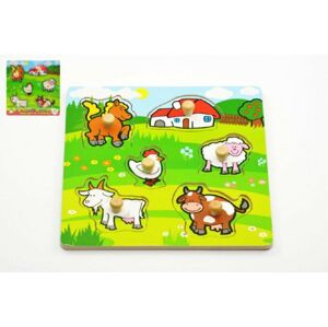 Fa kirakós Az én első állataim 6 db 22,5x22,5x2,5 cm 1+
