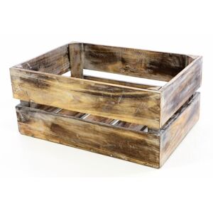 DIVERO Kerti fa tároló doboz VINTAGE 51 x 36 x 23 cm barna