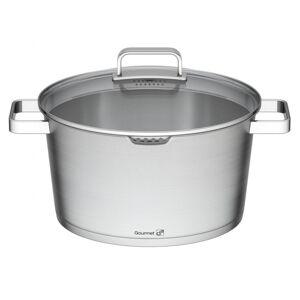 G21 Edény Gourmet Magic szűrővel/fedéllel rozsda. acél 28 cm