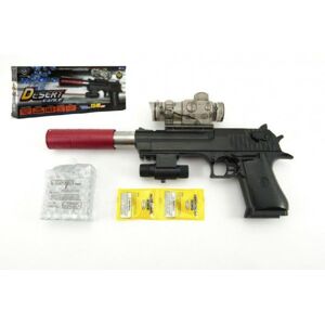 Pisztoly műanyag/fém 33 cm vízilövedékekhez + 9-11 mm elem