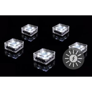 Kerti napelemes világítás NEXOS LED 5 db kocka fehér