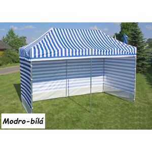 Tradgard Kerti pavilon PROFI STEEL 3 x 3 kék csíkos