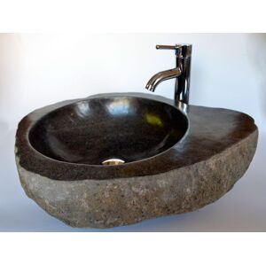 Mosdókagyló river stone The Lavabo Slice Avocado
